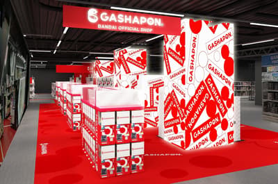 La Gashapon Bandai Official Shop de Ikebukuro se renueva el 8 de octubre de 2026 con 888 espacios para máquinas de juguetes de cápsulas