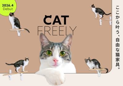 平安伸銅工業於貓之日前推出全新貓家具品牌「CAT FREELY」