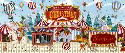 梅田蓝天大厦2025圣诞节梦幻马戏团点亮夜空，11月14日开始