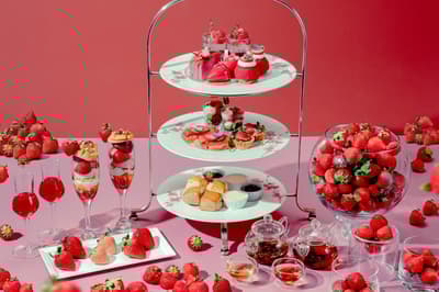 草莓控欢呼！3月6日起大阪湾格兰王子大饭店推出“草莓狂热！”下午茶