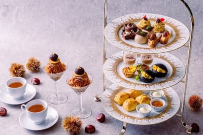 Grand Prince Hotel Osaka Bay เปิดตัวชุดน้ำชายามบ่าย "Marron Collection" ธีมเกาลัด เริ่ม 4 พฤศจิกายนนี้
