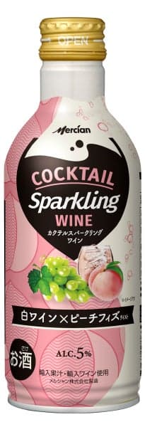 Mercian 将于今年六月在其鸡尾酒起泡酒系列中新增白葡萄酒 × 桃子汽水口味