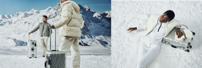 La selección navideña "Gifts for the Journey" de TUMI se inspira en los Alpes