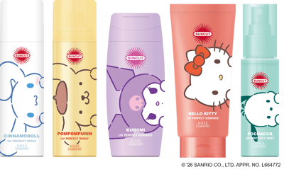 SUNCUT防曬品牌自2月2日起推出Sanrio角色限定版包裝