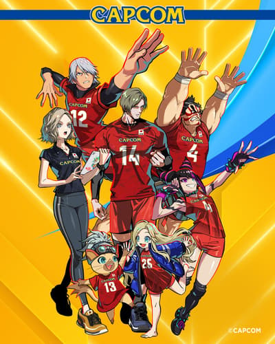 Capcom Meluncurkan Ilustrasi Karakter Baru untuk Mendukung Tim Bola Voli Jepang di 2026