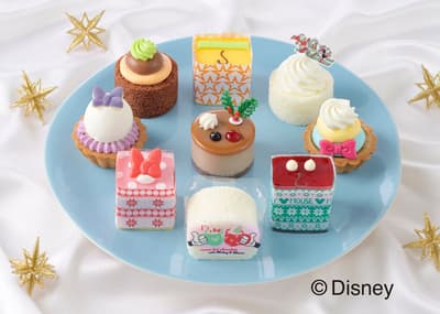 GINZA Cozy Corner Launches Disney Petit Cake Assortment on December 1, Plus Christmas Gifts Including a Mickey Mouse and Minnie Mouse Cookie Tin