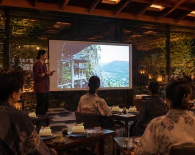Mansuirou di Misasa Onsen Mengadakan "Yuagari Sweets Night" Setiap Kamis di Bulan Oktober, Menyajikan Sandwich Buah Castella Lokal Sambil Bercerita Tentang Misasa