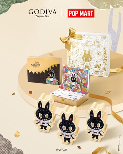 Godiva x Labubu 聯名系列推出巧克力、飲品和霜淇淋