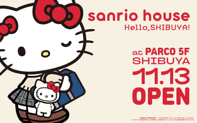 sanrio house abre su cuarta tienda en Shibuya PARCO el 13 de noviembre con artículos exclusivos de Shibuya y una colección navideña