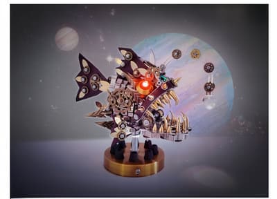 BLDB Launches Rebellion Core, a Cyberpunk Mechanical Metal Assembly Kit Built with Real Screws and 1mm Stainless Steel