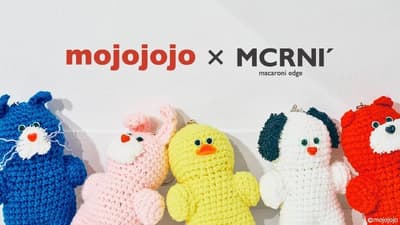 macaroni edge y la artista de peluches Ayumi Ozaki (mojojojo) lanzan una colección de accesorios hechos a mano