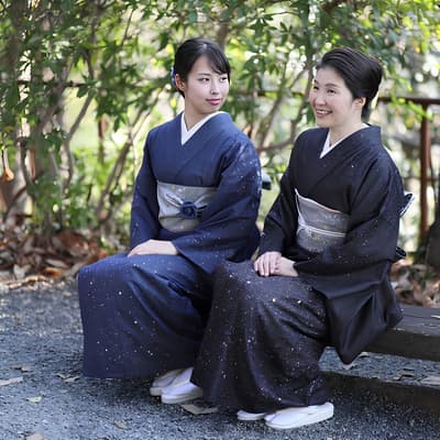 KIMONO Terrasse Brings Okayama Silk Denim Kimono and Obi to Hankyu Umeda