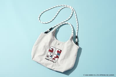 El bolso tote 2 en 1 de Hello Kitty × unify vuelve por petición popular, en gris claro y azul marino