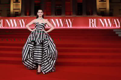 Anne Hathaway Wears Louis Vuitton at The Devil Wears Prada 2 "A Night With Runway" Gala in London