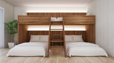HEYAmping at Wood Design Park Okazaki Is Getting a Hotel-Like Makeover with Solid Wood and Modern Design