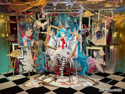 นิทรรศการเดี่ยวครั้งแรกของ Eko iXima "Hatsune Miku and Eko iXima Mixed Media Exhibition" เปิดตัวแล้วที่ Ikebukuro PARCO