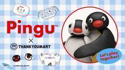 Pingu x Thankyou Mart 2026年夏季联名——27款酷炫商品售价390日元（含税429日元）