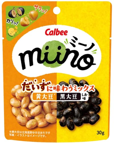 Calbee推出新款混合大豆零食「miino大豆風味混合」——通過Locabo Plus認證，富含高蛋白和纖維