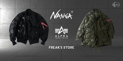 FREAK'S STORE 40th Anniversary Collaboration With ALPHA INDUSTRIES and NANGA Brings a Reversible MA-1 and M-65 Parka