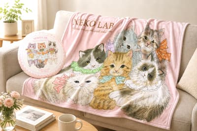 NEKO LAB's Popular Cat-Pattern Blankets Go on General Sale From August 12