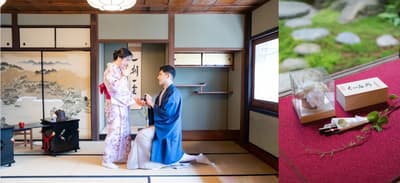 和服茶道 MAIKOYA 於京都歷史悠久的烏丸四條分店推出私人求婚方案