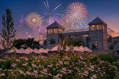 Gunma Flower Park+ Celebrates Its First Anniversary With Fireworks, a Rose Giveaway, and Live Painting, October 10–12