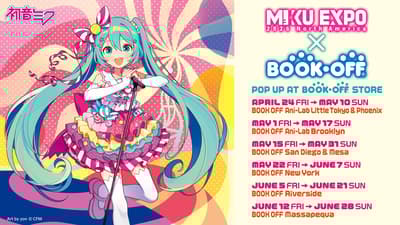 初音未来 EXPO 2026 北美巡演快闪活动即将登陆 8 家 BOOKOFF 美国门店