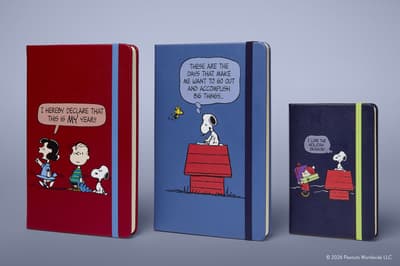 La segunda entrega de la colección Moleskine for Peanuts™ sale a la venta el 6 de octubre