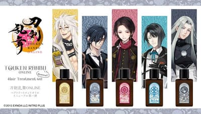 Seri Minyak Perawatan Rambut Touken Ranbu ONLINE Meluncur Kembali dengan Desain Botol Baru
