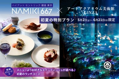 Enjoy Early Summer in Ginza with a Lunch at NAMIKI667 and Goldfish Art at ART AQUARIUM MUSEUM GINZA
