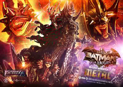 The Batman Who Laughs and Robin King from DC Comics' Dark Nights: Death Metal Captured in a 1/3 Scale Museum Masterline Statue by Prime 1 Studio