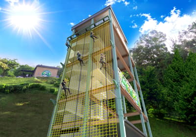New 18-Meter Net-Climbing Attraction "Morimori Noboru", One of Japan's Tallest, Opens at Sagamiko Mori Mori on August 1
