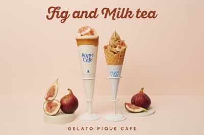 gelato pique cafe Holds "Fig and Milk tea" Fair With Fig Crepe, Soft Serve, and Shibuya-Exclusive Parfait