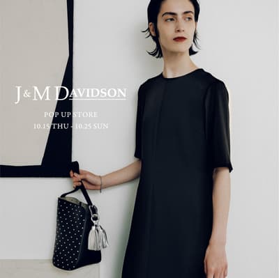 J&M DAVIDSON 팝업 스토어, 10월 15일부터 투모로우랜드 루미네 유라쿠초점에서 개최