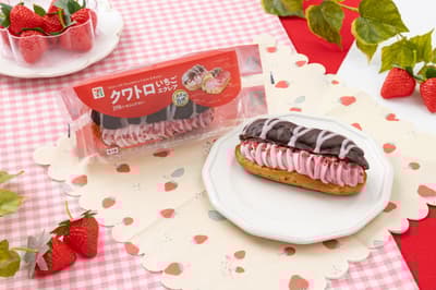 7-ELEVEN 全新「四重草莓閃電泡芙」將四種草莓食材融為一體，打造春季限定甜點