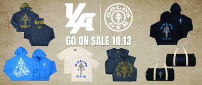 GOLD'S GYM × YoungLA Collaboration Debuts in Japan With Six Limited-Quantity Items From October 13