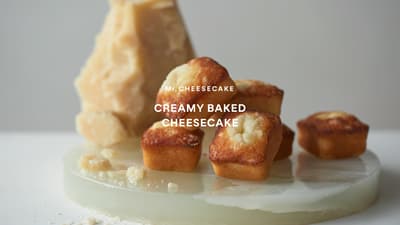 Mr. CHEESECAKE 全新推出一口大小的「CREAMY BAKED CHEESECAKE」