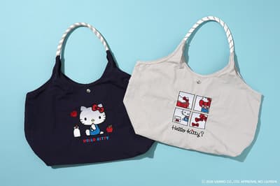 Hello Kitty × unify Embroidered Bags Debut in 3 Sizes with Light Gray and Navy Colorways