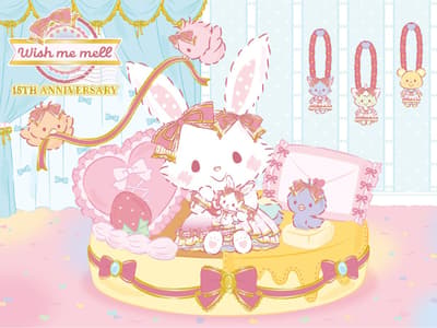 WISH ME MELL, 산리오 퓨로랜드에서 9월 18일부터 15주년 기념 행사 개최