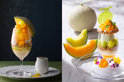 横滨湾东急酒店两家港未来餐厅推出限定哈密瓜芭菲