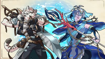 New Eichiku Characters Revolutionary Mercenary Tora and Sea Prince Shachi Join Teipen Wars