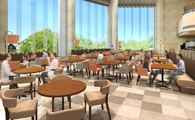 豪斯登堡JR大倉酒店「山茶花」咖啡廳露台翻新擴大座位