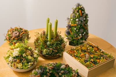 Nicolai Bergmann Flower School จัดคลาสเรียนต้อนรับเทศกาลวันหยุดในธีม "SEASON OF GLOW" ใกล้สถานีโอโมเตะซันโด