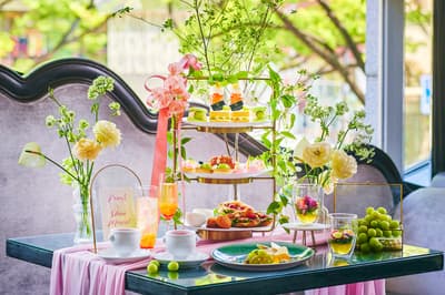Precious Summer Peach & Shine Muscat Afternoon Tea at The Strings Omotesando