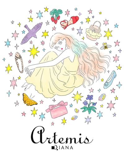 artemis by DIANA 攜手插畫家牛窪雅美推出 2026 春夏系列