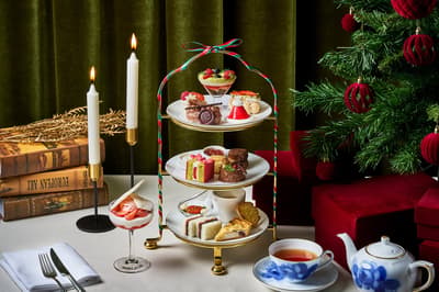 The Westin Miyako Kyoto Serves a Christmas Afternoon Tea of Santa Hat and Present Sweets