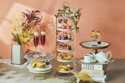 秋季豐收下午茶以栗子、葡萄、紫薯和蘋果的時令風味為特色