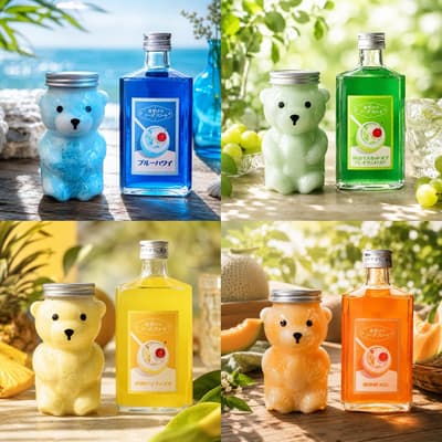 A New-Sensation Liqueur Born from the Retro Kissaten Boom Brings a Bear-Bottle "Adult Cream Soda" to Summer Nights