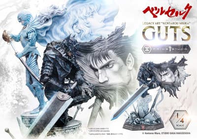 Guts y Griffith de Berserk reciben estatuas a escala 1/4 basadas en el arte de Kentaro Miura