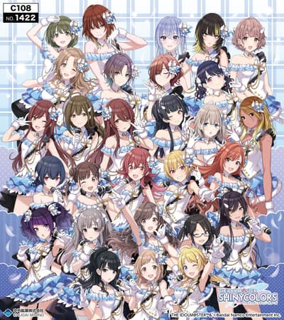 《偶像大师 闪耀色彩》全新周边亮相 Comiket 108，包含全 28 位偶像应援毛巾
